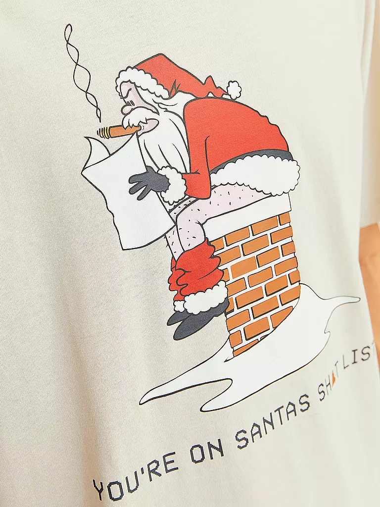 JACK & JONES | T-Shirt JJXMAS | dunkelblau