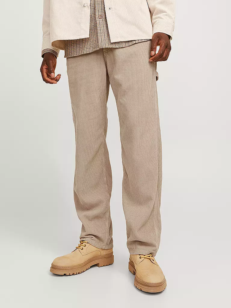 JACK & JONES | Cordhose Flared Fit JJSTEDDIE | beige