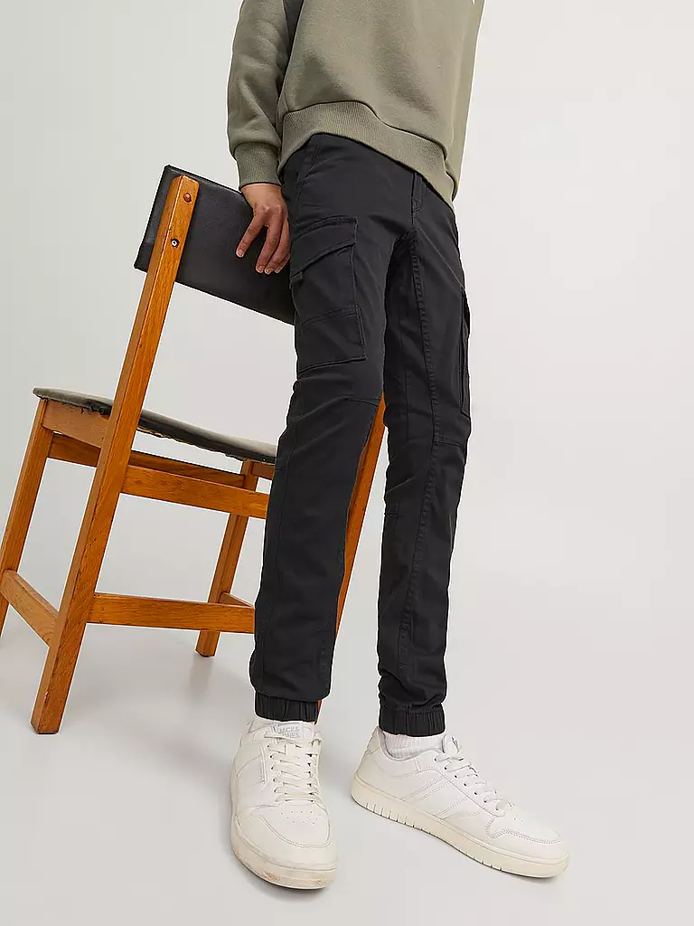 JACK & JONES | Jungen Cargohose " JJIPAUL " | schwarz