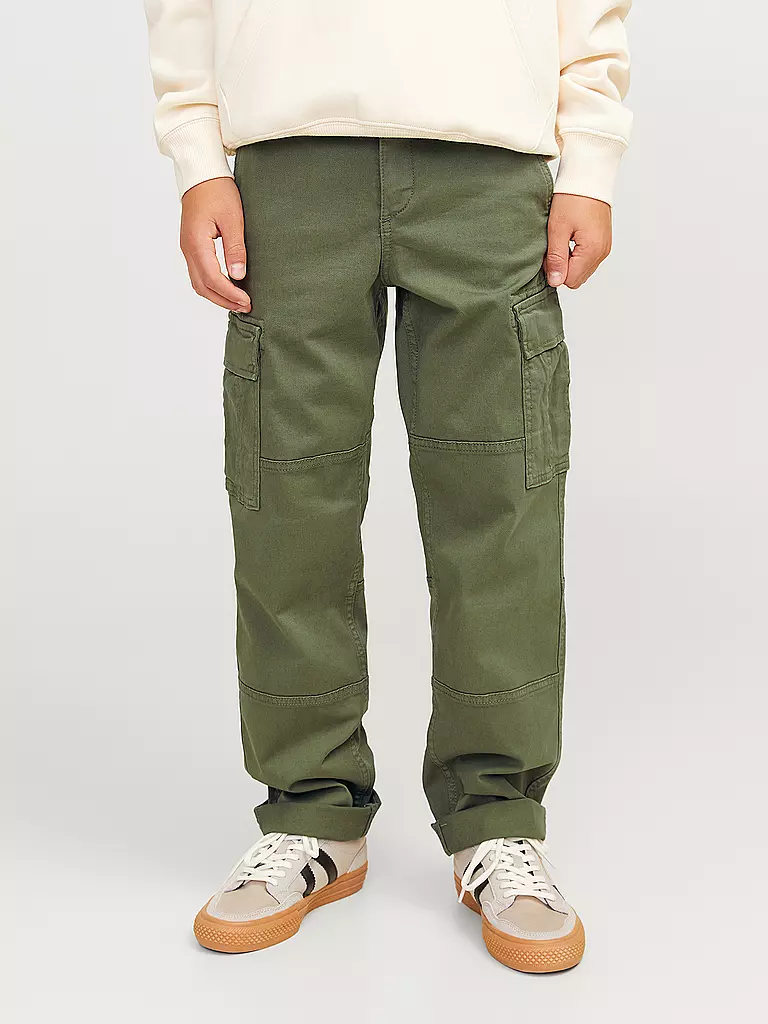 JACK & JONES | Jungen Cargohose JPSTKANE JJHARLOW | olive