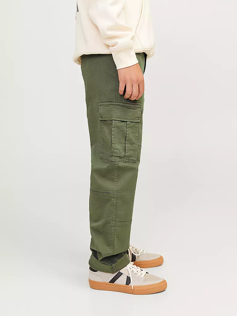 JACK & JONES | Jungen Cargohose JPSTKANE JJHARLOW | olive