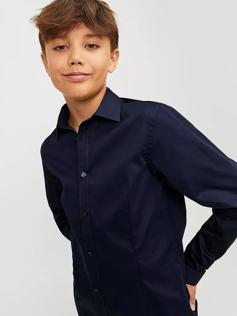 JACK & JONES | Jungen Hemd JJIPARMA | dunkelblau