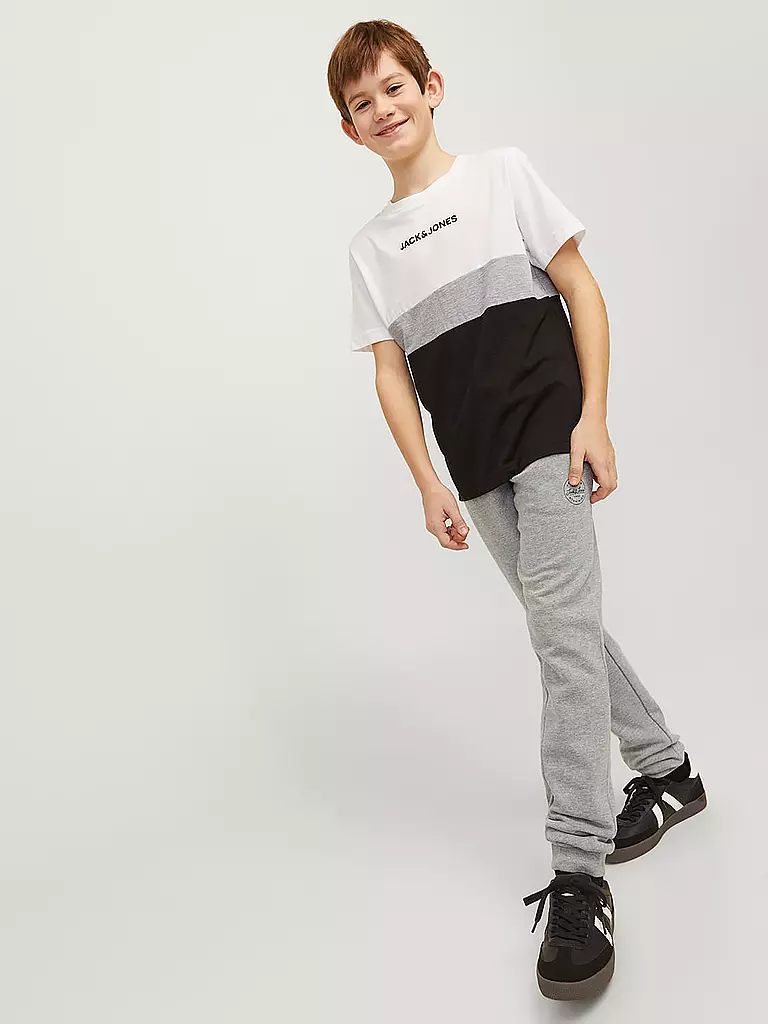 JACK & JONES | Jungen Jogginghose JJIGORDON | grau