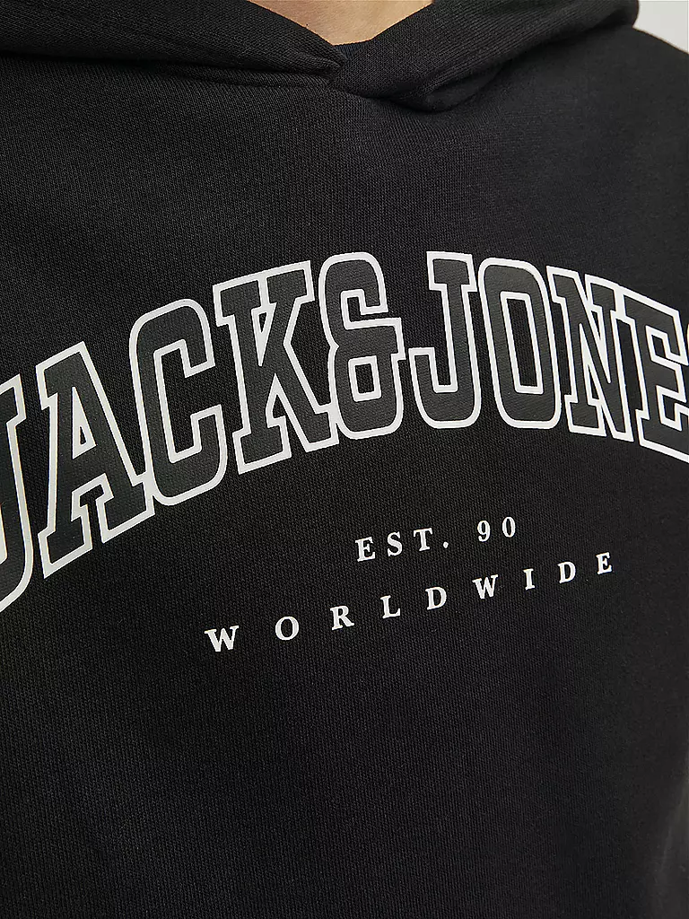 JACK & JONES | Jungen Kapuzensweater - Hoodie JJECALEB  | schwarz