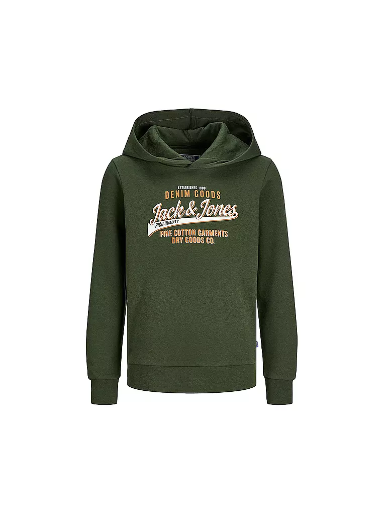 JACK & JONES | Jungen Kapuzensweater - Hoodie JJELOGO | olive