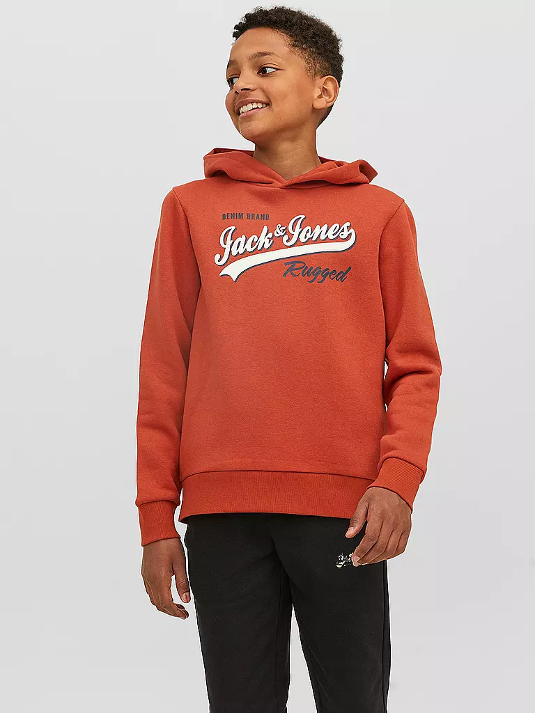 JACK & JONES | Jungen Kapuzensweater - Hoodie JJELOGO | rot