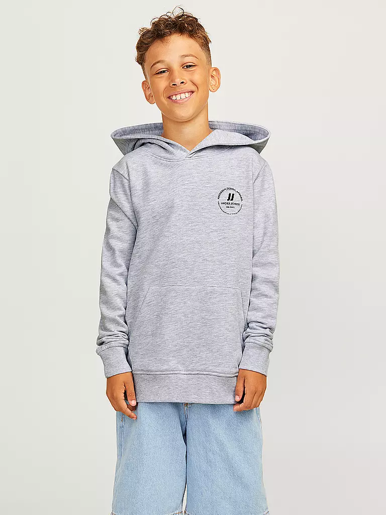 JACK & JONES | Jungen Kapuzensweater - Hoodie JJESWIFT  | hellgrau