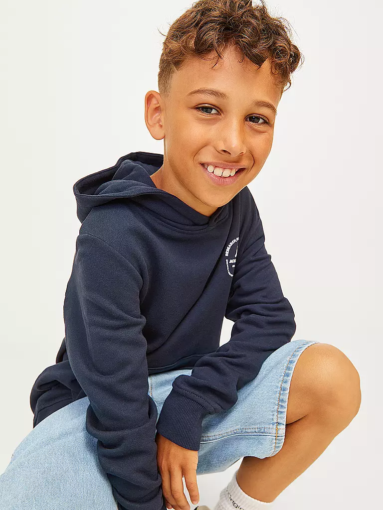 JACK & JONES | Jungen Kapuzensweater - Hoodie JJESWIFT  | dunkelblau