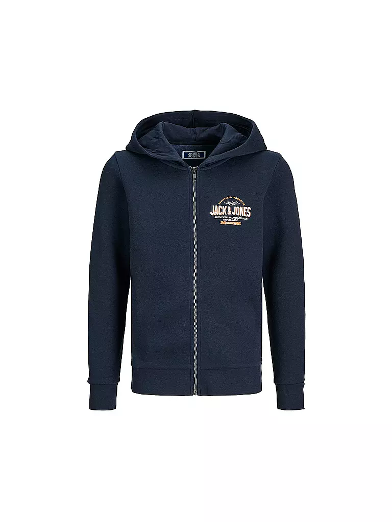 JACK & JONES | Jungen Kapuzensweattjacke  JJELOGO | dunkelblau