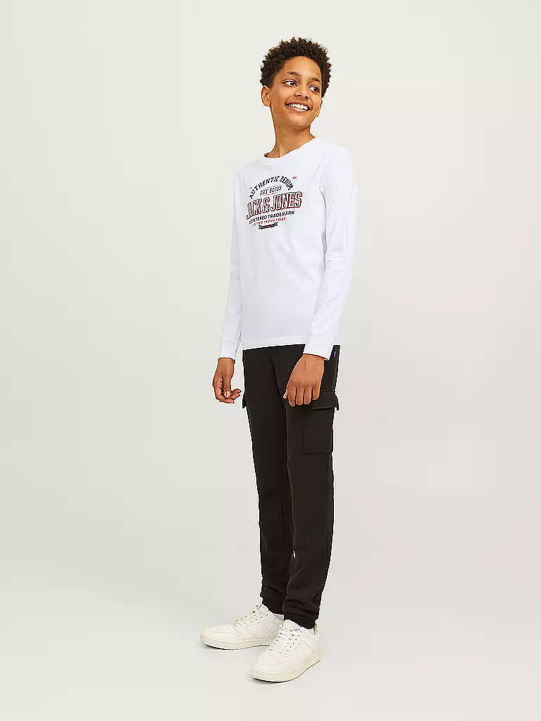 JACK & JONES | Jungen Langarmshirt  JJELOGO | weiss