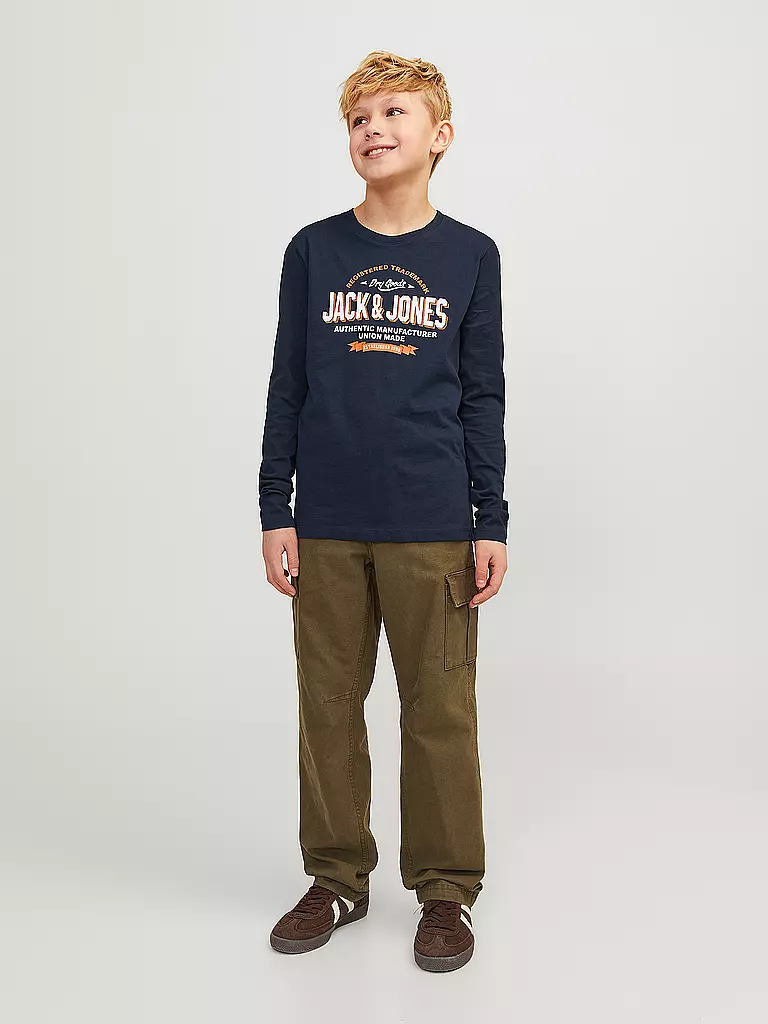 JACK & JONES | Jungen Langarmshirt JJELOGO | dunkelblau