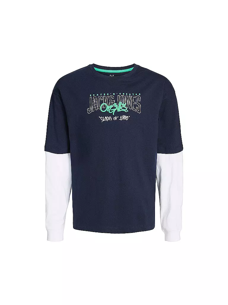 JACK & JONES | Jungen Langarmshirt JORTRIBECA | dunkelblau