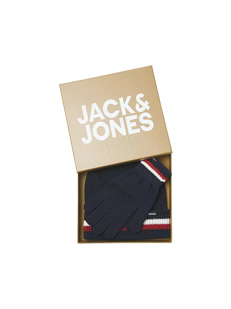 JACK & JONES | Jungen Set 2tlg. Mütze und Handschuhe JACMAKE | dunkelblau