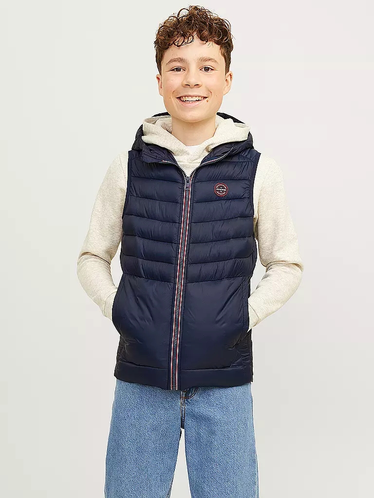 JACK & JONES | Jungen Steppgilet JJESPRINT PUFFER | dunkelblau