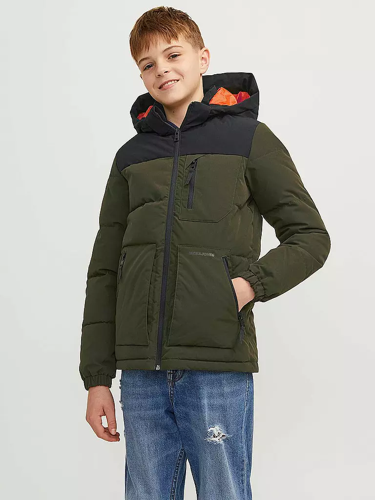 JACK & JONES | Jungen Steppjacke  JJEOTTO  | olive