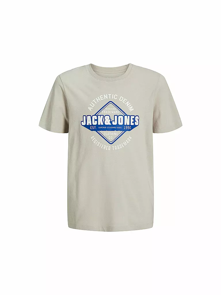 JACK & JONES | Jungen T-Shirt JJELOGO | beige