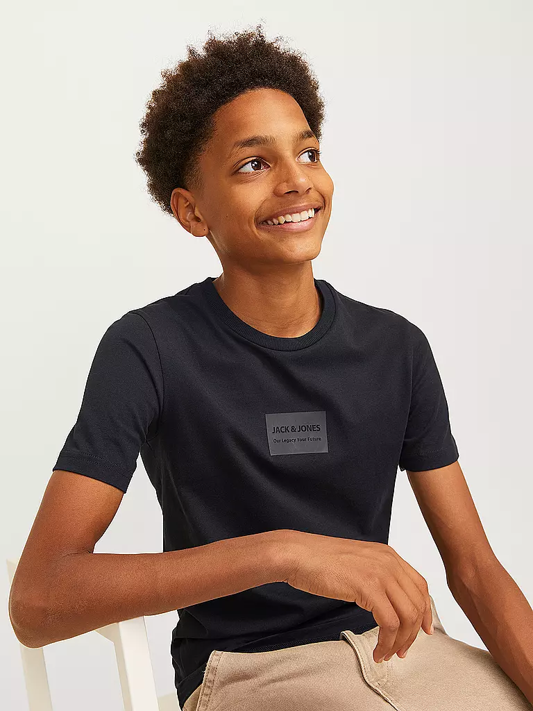 JACK & JONES | Jungen T-Shirt JJHAKKAI | schwarz