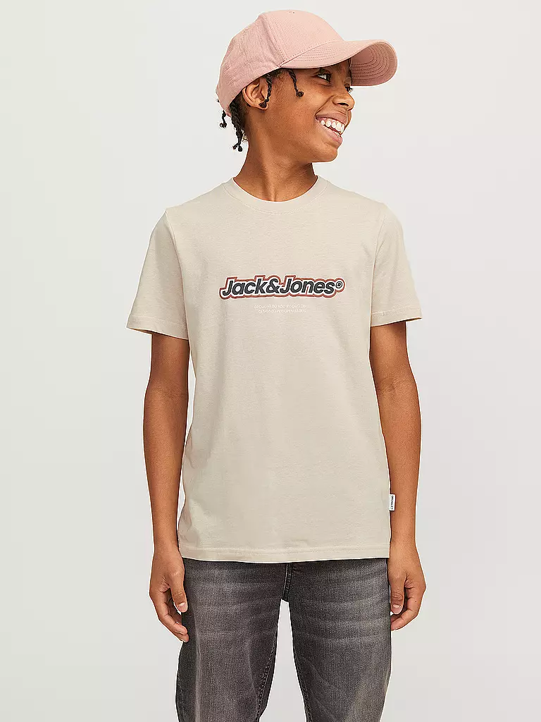 JACK & JONES | Jungen T-Shirt JORVESTERBRO | beige