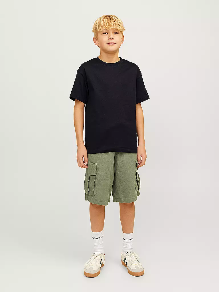 JACK & JONES | Jungen T-Shirt Loose Fit JJEURBAN EDGE | schwarz