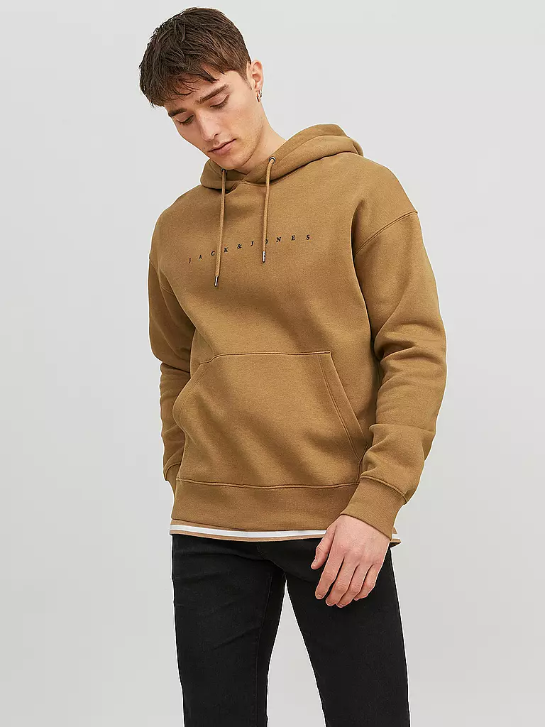 JACK & JONES | Kapuzensweater - Hoodie JJESTAR | hellbraun