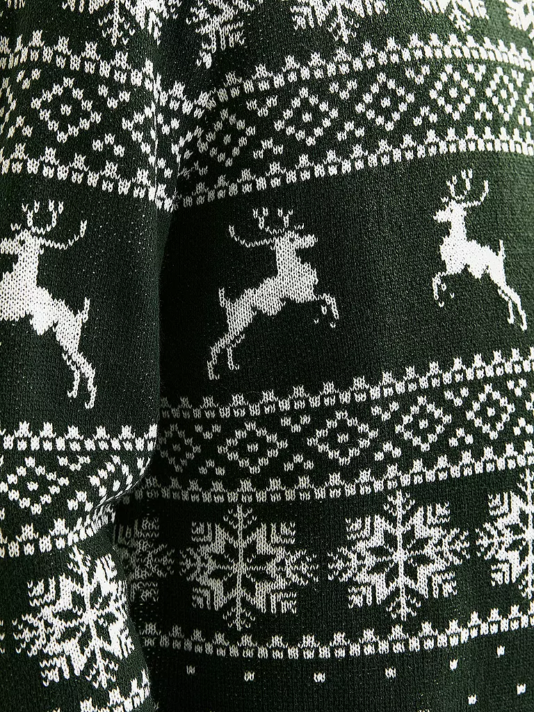 JACK & JONES | Pullover JJXMAS GABRIEL | dunkelgrün