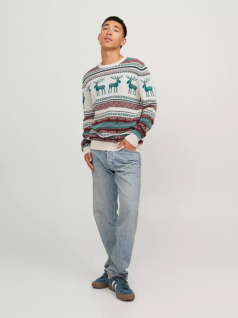 JACK & JONES | Pullover JORSNOWBALL | weiss