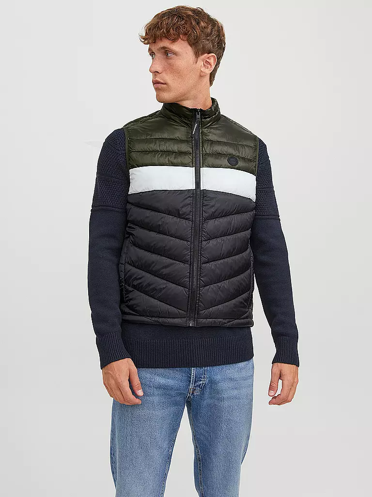 JACK & JONES | Steppgilet JJEHERO | olive