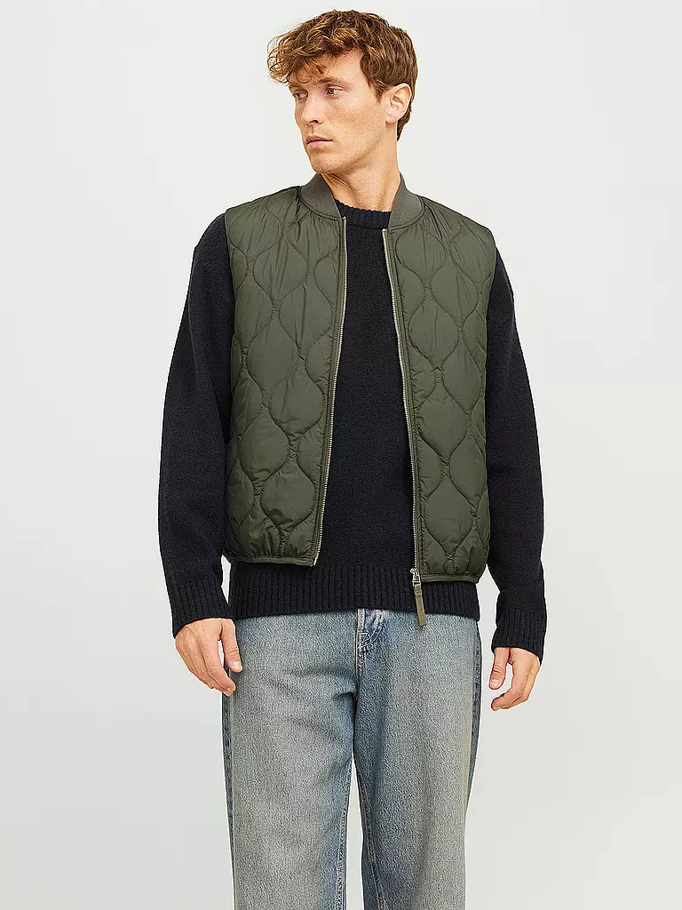 JACK & JONES | Steppgilet JJKODA  | olive