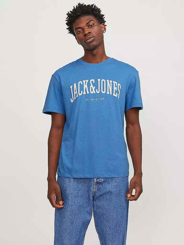 JACK & JONES | T-Shirt  JJEJOSH | hellblau