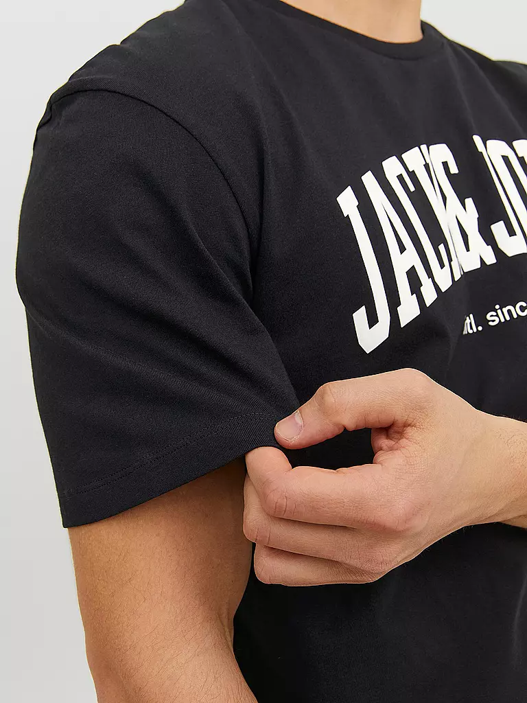 JACK & JONES | T-Shirt  JJEJOSH | schwarz