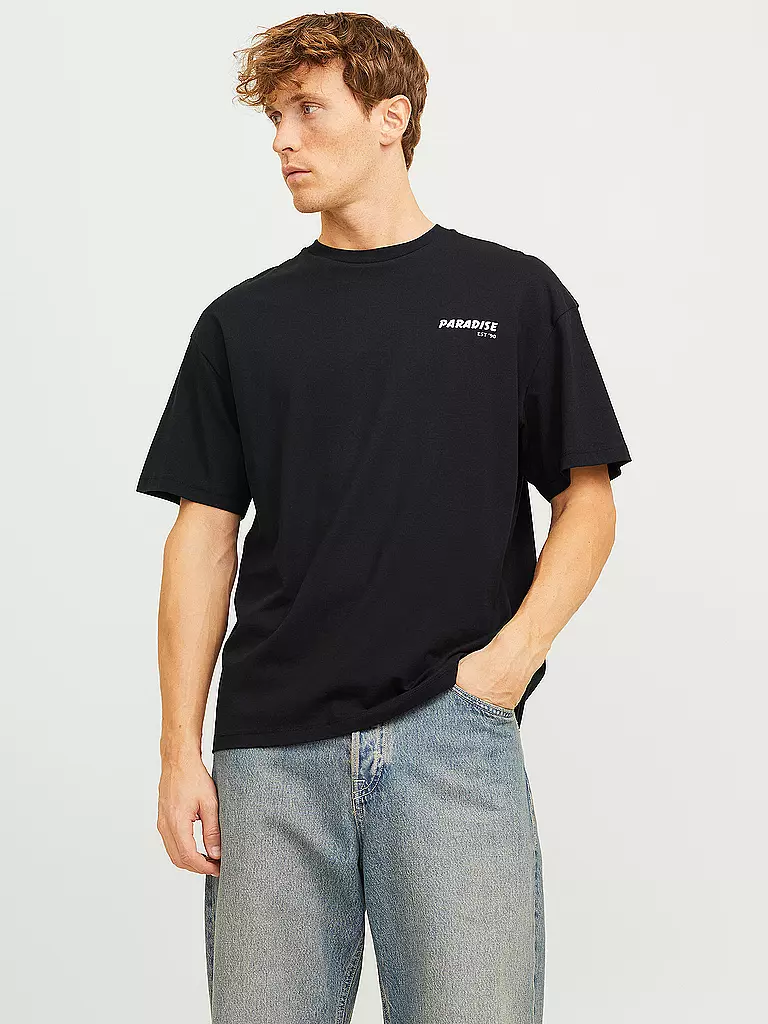 JACK & JONES | T-Shirt JJCHARGE  | schwarz