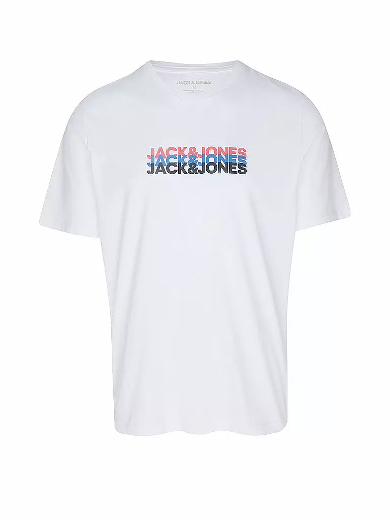 JACK & JONES | T-Shirt JJCYBER | weiss