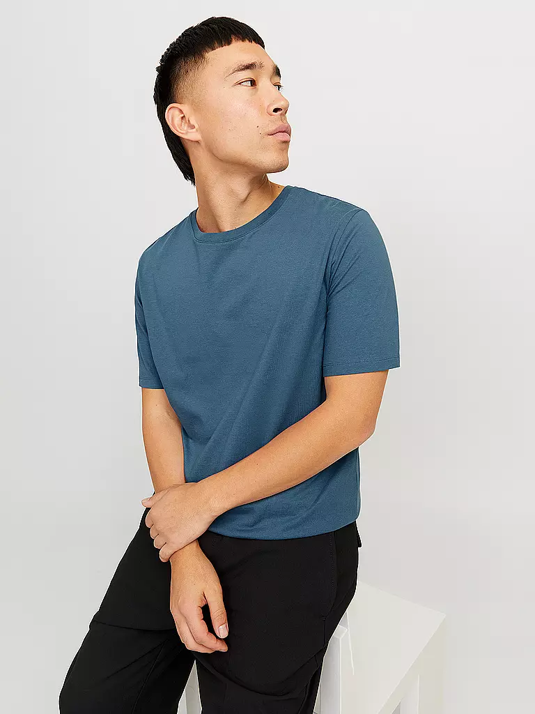 JACK & JONES | T-Shirt JJEORGANIC | blau