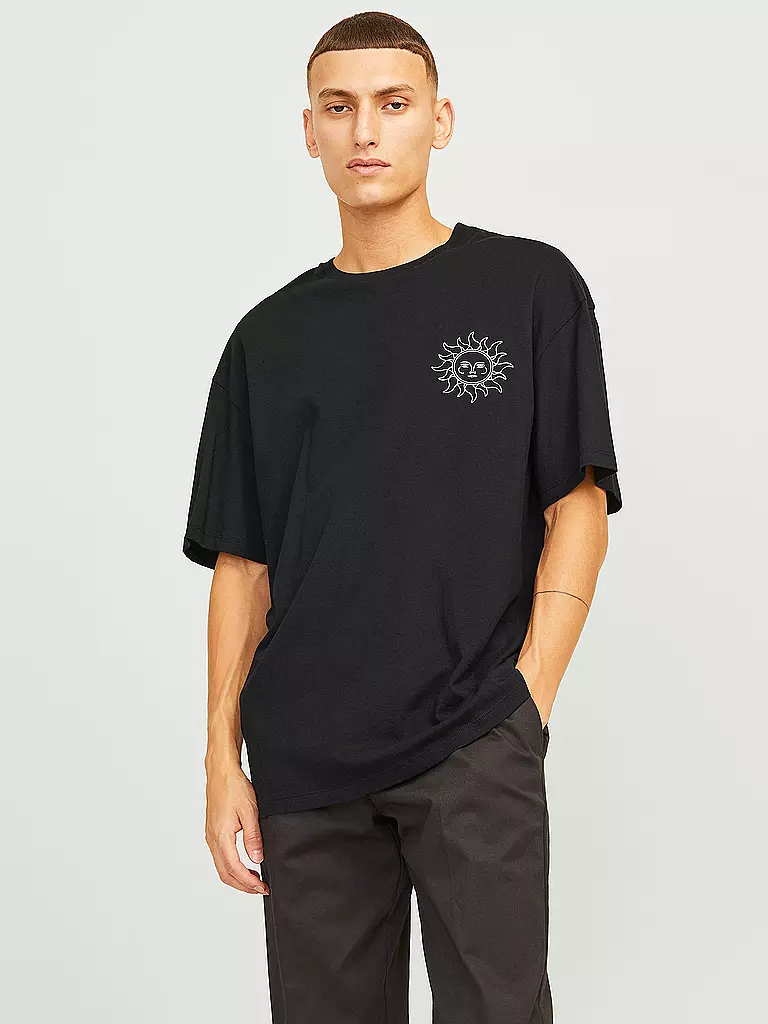 JACK & JONES | T-Shirt JJMYSTIC | schwarz