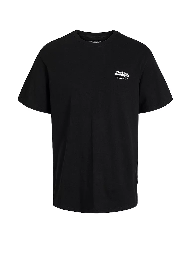 JACK & JONES | T-Shirt JORBRONX SQUARE | schwarz