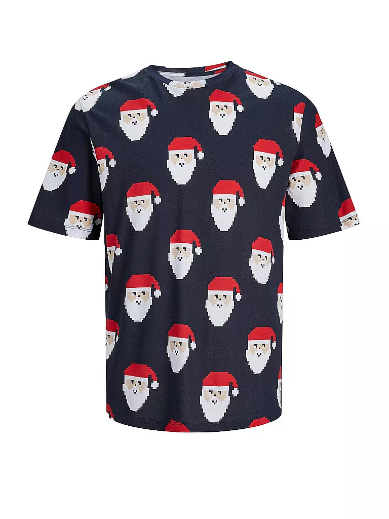 JACK & JONES | T-Shirt JORXMAS | dunkelblau