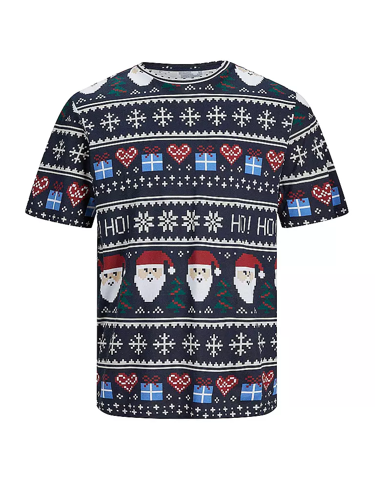 JACK & JONES | T-Shirt JORXMAS | dunkelblau