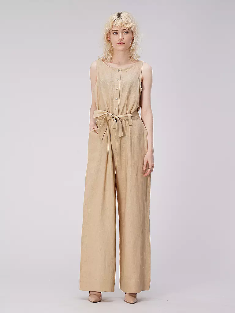 JC SOPHIE | Leinen Jumpsuit TIMMY | beige