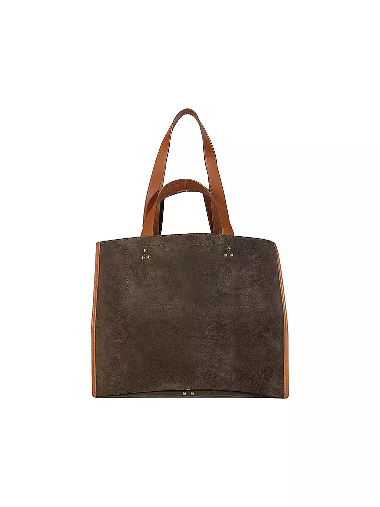 JEROME DREYFUSS | Ledertasche - Shopper LEON M | olive