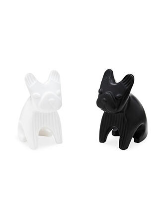 JONATHAN ADLER | Salz- und Pfefferstreuer FRENCH BULLDOG 7cm Black / White