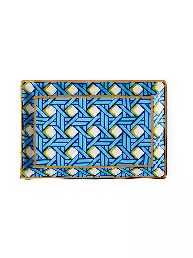 JONATHAN ADLER | Schale Rechteckig 17,7x12cm Hellblau  | hellblau