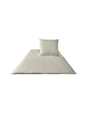 JOOP | Satin Bettwäsche Cornflower 2x 70x90cm/200x200cm Sand