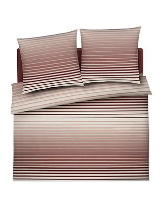 JOOP | Satin Bettwäsche SHUTTER 2x70x90cm/200x200cm Rouge