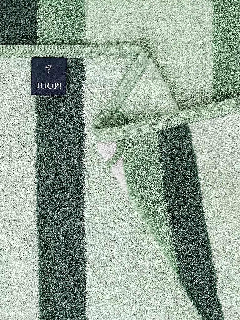 JOOP | Gästetuch VIBE STREIFEN 30x50cm Salbei | koralle