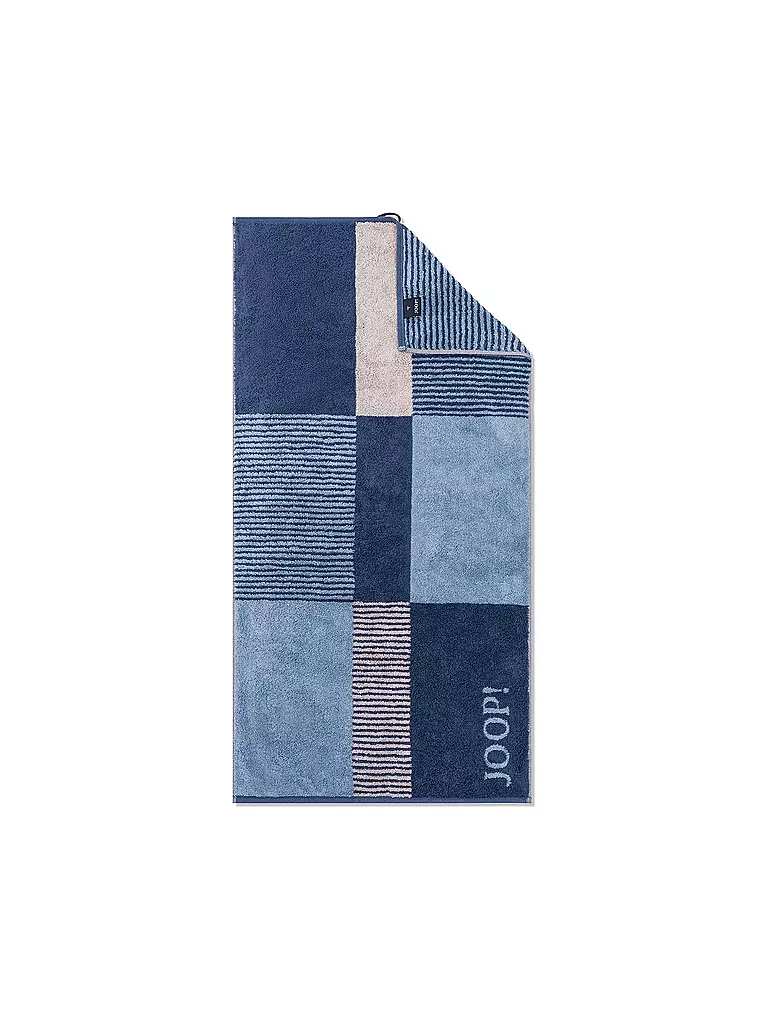 JOOP | Handtuch 50x100cm DIVIDED SQUARES Aqua  | dunkelblau