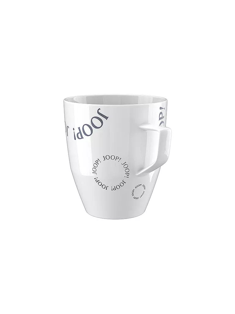 JOOP | Henkelbecher Collectors Mug 8,5x9,5cm Logo Circles | weiss