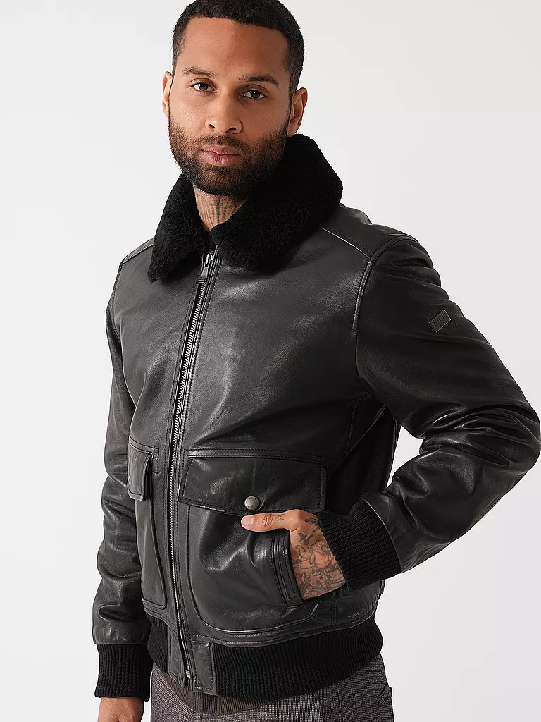 JOOP | Lederjacke AVIATOR AVIA | schwarz