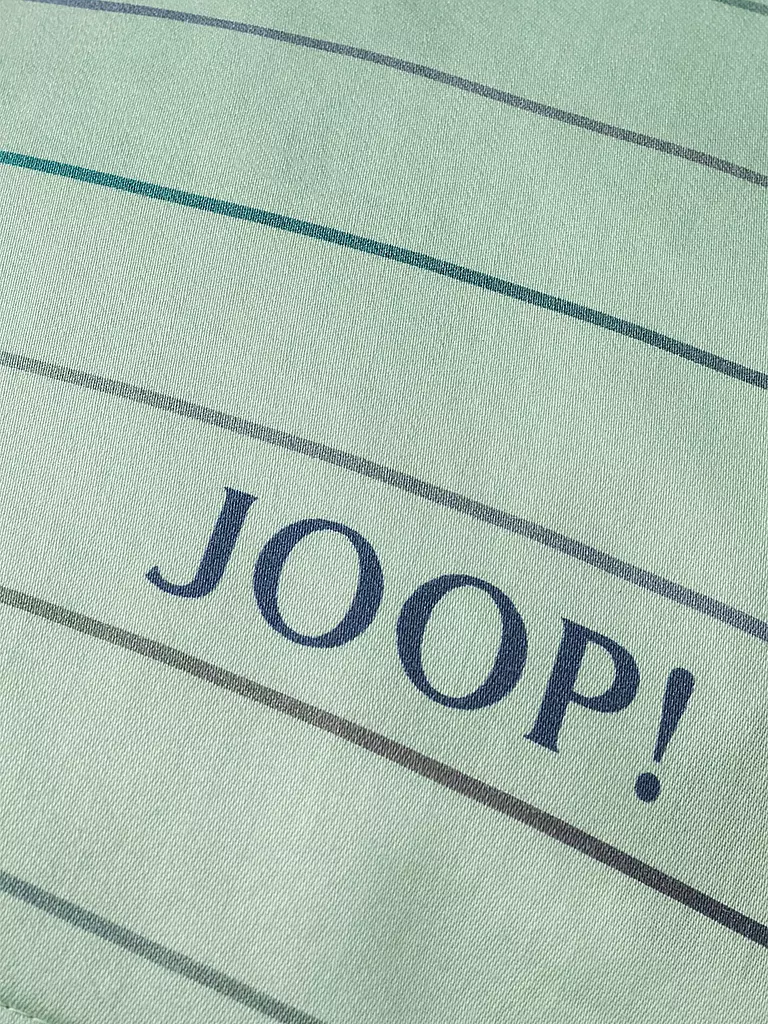 JOOP | Satin Bettwäsche 2x 70x90cm/200x200cm MOVE Aqua | grau