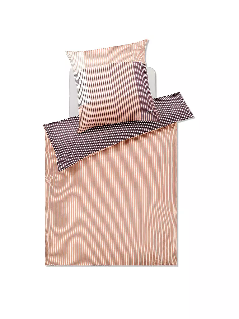 JOOP | Satin Bettwäsche DIVIDED 70x90cm / 140x200cm Blush | rosa