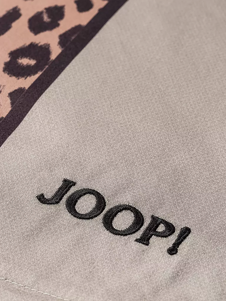 JOOP | Satin Bettwäsche LEO 70x90cm / 140x220cm Stone | grau